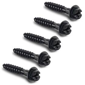 Ding-0218 Cxccoi 5pcs Air Filter Box Screws Carbon Steel 1.61 0.47 Inch Black
