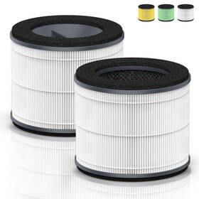 Ap-t10-bk Dajdah Dafpt102p Hepa Filter 2-pack For Homedics 4-in-1 Air Purifier Ap-t10-bk/wt