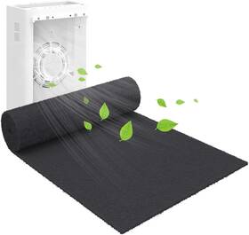 Aq-kgl1648bk-de Demiwise Cut To Fit Carbon Air Purifier Filter Roll 16x48x1/4 Inches Size Activated Char