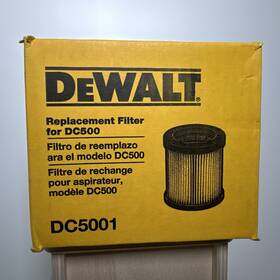Dc500 Dewalt 028877463148 Replacement Filter For New Sealed