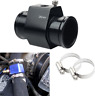 Dewhel Aluminum Black Water Temp Meter Temperature Gauge Joint Pipe Radiator Sen