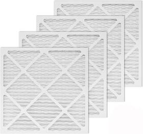 Merv-13 Dllcd Pack Of 4 16 Inch 0.78 Merv 13 Pleated Ac Furnace Air Filter Replacement Set