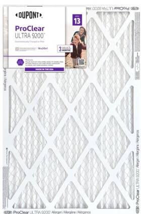 Dupont Af-pcua1625 16x25x1 Proclear Ultra Allergen M13 Air Filter