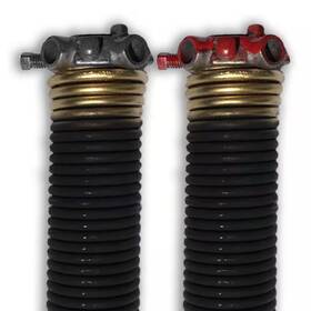 Dura-lift 744759027702 Torsion Springs Left Right Wound Pair Sectional Garage Door Gold 2x33