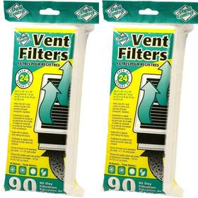 Dust Control 439443760708 Vent Filters - Pack Of 48 Traps Dirt Smoke Pollen Size Particles