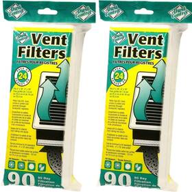 Dust Control 445032733794 Vent Filters - Pack Of 48 Traps Dirt Smoke Pollen Size Particles Pro