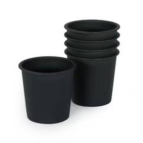 Ecochic Spaces Inc 744110883909 New 7.9 Inch L X W 6.7 H 1.5 Qts. Black Indoor/outdoor Plastic Roun
