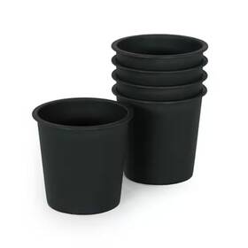 Ecochic Spaces Inc 744759237149 New 7.9 Inch L X W 6.7 H 1.5 Qts. Black Indoor/outdoor Plastic Roun