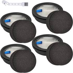 A200pro Ecomaid 0810 4 Pack Hepa Filters And 8 Sponge Replacement For Afoddon A200pro/a2