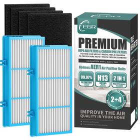 Aer1 Egr 613464791386 Hapf30at-total Air Hepa Type Filter Filters For Purifier Holmes