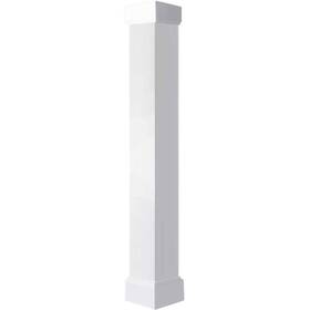 Cc0804enpcrcr Ekena Millwork 8 Inch W X 4fth Premium Square Non-tapered Smooth Pvc
