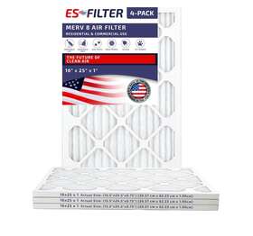 Es16x24x1merv8 Esfilter 16x24x1 Merv 8 Pleated Hvac Ac Furnace Air Filter