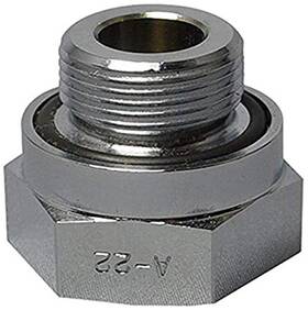 22mm-1.5 Ez Oil Drain Valve 852672941422 A-22 Silver Thread Size Adapter