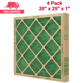 03194920 Ezflow Aaf Flanders 20 Inch X 25 1 Nested Glass Merv Air Filter 4 Pack Ul Class 2