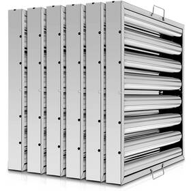 167289-1 Fahkns Hood Filters 7 Grooves Grease Range Filter 430 Stainless Steel Baffle G