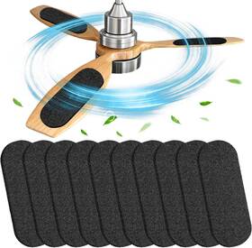 Fairooth 313054947925 10 Pcs Ceiling Fan Filters For Blades Activated Coconut Shell Carbon Air Filter