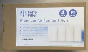 Fette Filter 819470024641 4 Premium Allergen Reduction True Hepa Filters Compatible With 3m Filtrete F1