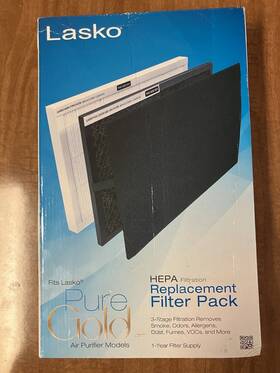 Yy25620 Filter 046013737090 New Lasko Air Purifier Replacement Pack 1 Year Supply