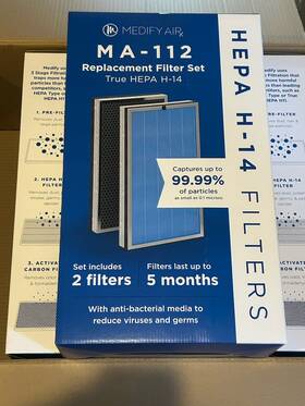 Ma-112 Filter 112-uv Original Medify Air Filters For And Hepa H14 10 New In Box