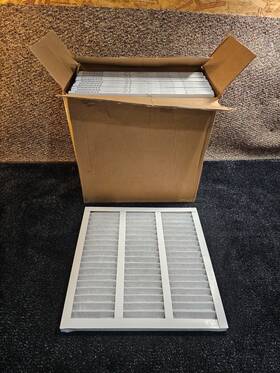 127386 Filter Qty 12 Hdsupply 20 X 1 Inch Merv 8 Pleated Air Synthetic Media