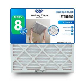 Filter 769293804909 Walking Clean 14x18x1 Air 4-pack Merv 8 Actual Size 13.5 X 17.5 .75 Inch