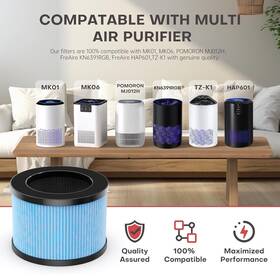 8458454 Filter 2 Pack Mk01 Mk06 Tz-k1 Air Replacement 4-in-1 High-efficiency H13 Hepa