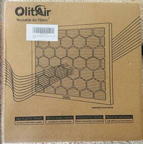 Fk12x12x1a-m8-4 Filter Olitair Reusable Air 12 X 1 - 4-pack Merv 8 Actual