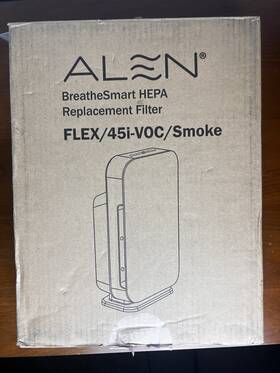 Fl40-h Filter Alen Air Flex/45i Voc/smoke Replacement Hepa For Breathesmart 45i