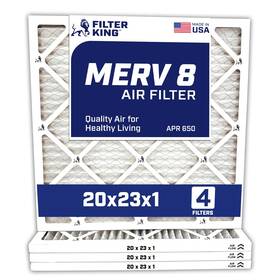 Fk20x23x1a-m8-4 Filter King 20x23x1 Air 4-pack Merv 8 Hvac Pleated A/c Furnace Filters Made