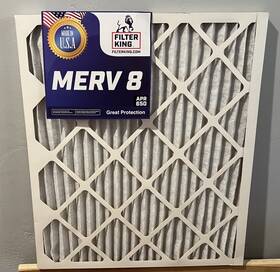 Fk21x24x1a-m8 Filter King 21x24x1 Air 4-pack Merv 8 Hvac Pleated A/c Furnace Filters