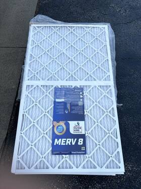 Fk28x48x1a-m8-4 Filter King 28x48x1 Air 6 Pack Merv 8 Actual Size 28 X 48 .75 Inch