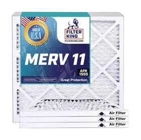 Fkfa11.5x11.5a-6 Filter King 11.5x11.5x1 Air 6-pack Merv 11 Hvac Pleated A/c Furnac