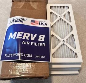 Fkfb14x246 Filter King 14x24x1 Air 6-pack Merv 8 Actual Size 13.5 X 23.5 .75 Inch
