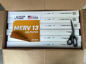 Fkfb18x22x2-6 Filter King 18x22x2 Air 6-pack Merv 13 Actual Size 17.5 X 21.5 1.75 Inch