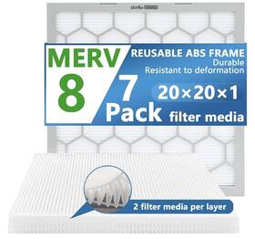 Fkfb20x20 Filter King 20x20x1 Air 4-pack Merv 8 Actual Size 19.5 X .75 Inch