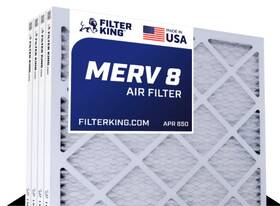 Fkfb20x30x2-6 Filter King 20x30x2 Air 6-pack Merv 8 Actual Size 19.5 X 29.5 1.75 Inch