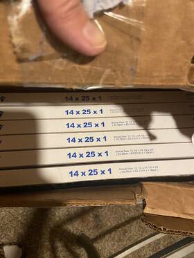 Fkfd14x25-6 Filter King Furnace 14x25x1 Air 6-pack Merv 13 Actual Size 13.5 X 24.5 .75 Inch
