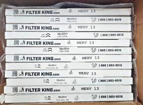 Fkfd18x22-12 Filter King 18x22x1 Air 12-pack Merv 13 Actual Size 17.5 X 21.5 .75 Inch
