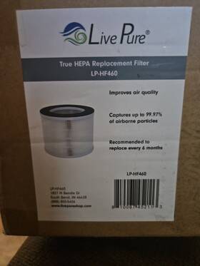 Lp-hf460 Filter Lphf460 Livepure True Hepa Replacement Model