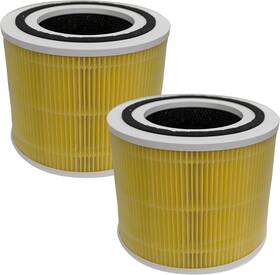 Lv-c300pa-fm1 Filter-monster 2 Pack 3-in-1 True Hepa Replacement For Levoit Core 300/300s