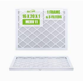 New-16-x-20-x-1-standard-11 Filter Housmile 16x20x1 Air - 6 Pack Merv 11 Durable Abs Frame Free Ship