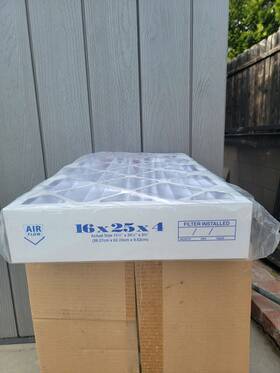 641625 Filter P85s 6 Pack 16x25x4 Dust And Pollen Merv 8 Replacement Ac Furnace Air