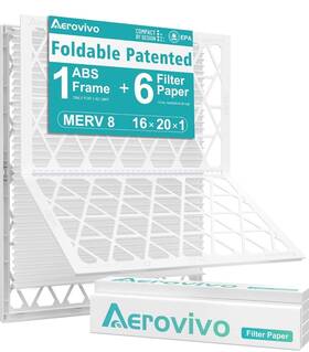 Reaf16-200 Filter Aerovivo 16x20x1 Air Reusable Abs Frame