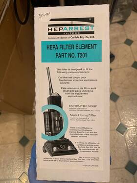 T-201 Filter Fantom Thunder And Sears Destiny Plus Vacuum Replacement Hepa