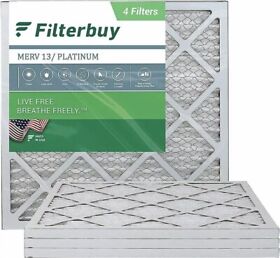 Afb12x12x1m8 Filterbuy 12x12x1 Pleated Air Filters Replacement For Hvac Ac Furnace Merv 8