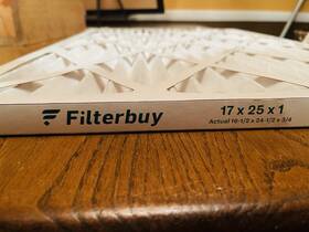 Filterbuy 155529885875 17x25x1 Air Filter Merv 8 Hvac Ac Allergen Defense Furnace