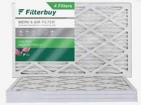 Afb10x24x1m8 Filterbuy 10x24x1 Pleated Air Filters Replacement For Hvac Ac Furnace Merv 8
