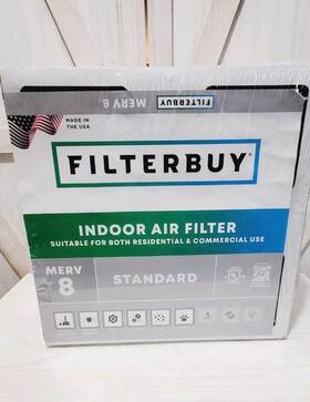 Filterbuy Afb12x12x2m8 12x12x2 Pleated Air Filters Replacement For Hvac Ac Furnace Merv 8