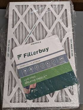 Afb13x21.5x1m13 Filterbuy - Merv 13 Platinum 13x21.5x1 Hvac Filters 2 Pack Brand New