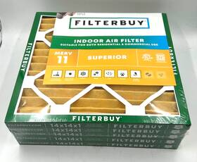 Afb14x14x1m11 Filterbuy 14x14x1 Pleated Air Filters Replacement For Hvac Ac Furnace Merv 11